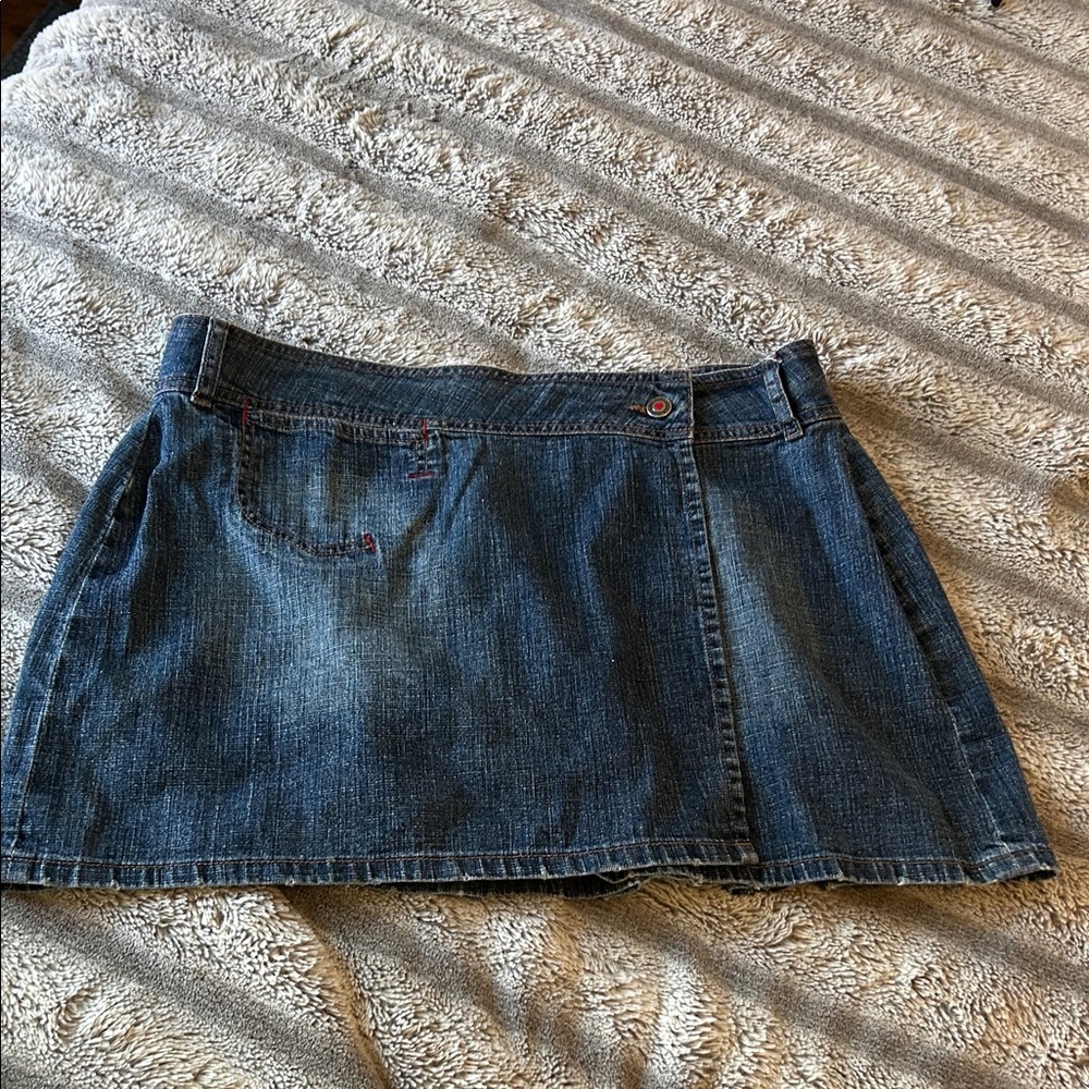 Joe Boxer Blue Denim Mini Skirt